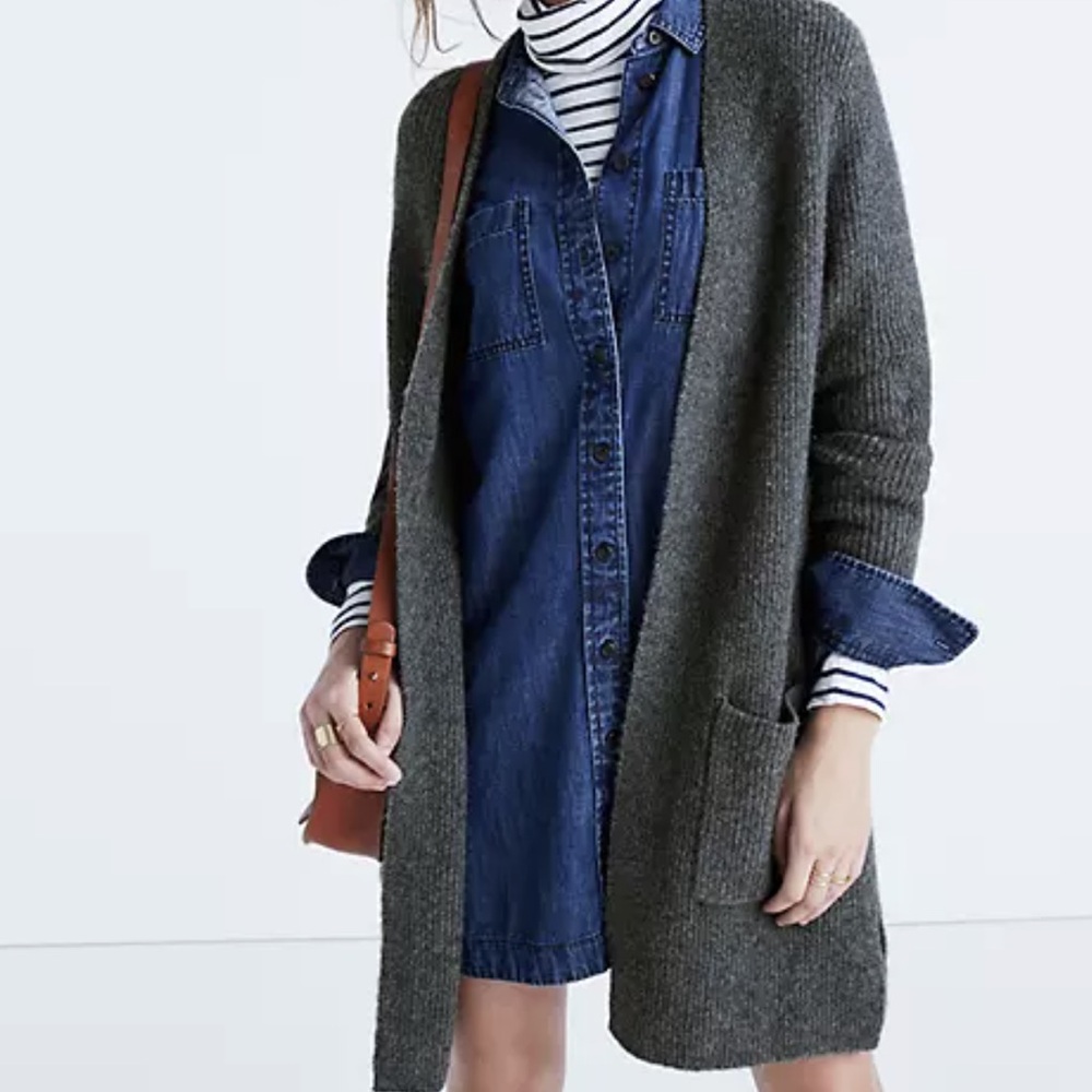 Cozy Madewell gray Knit Cardigan
